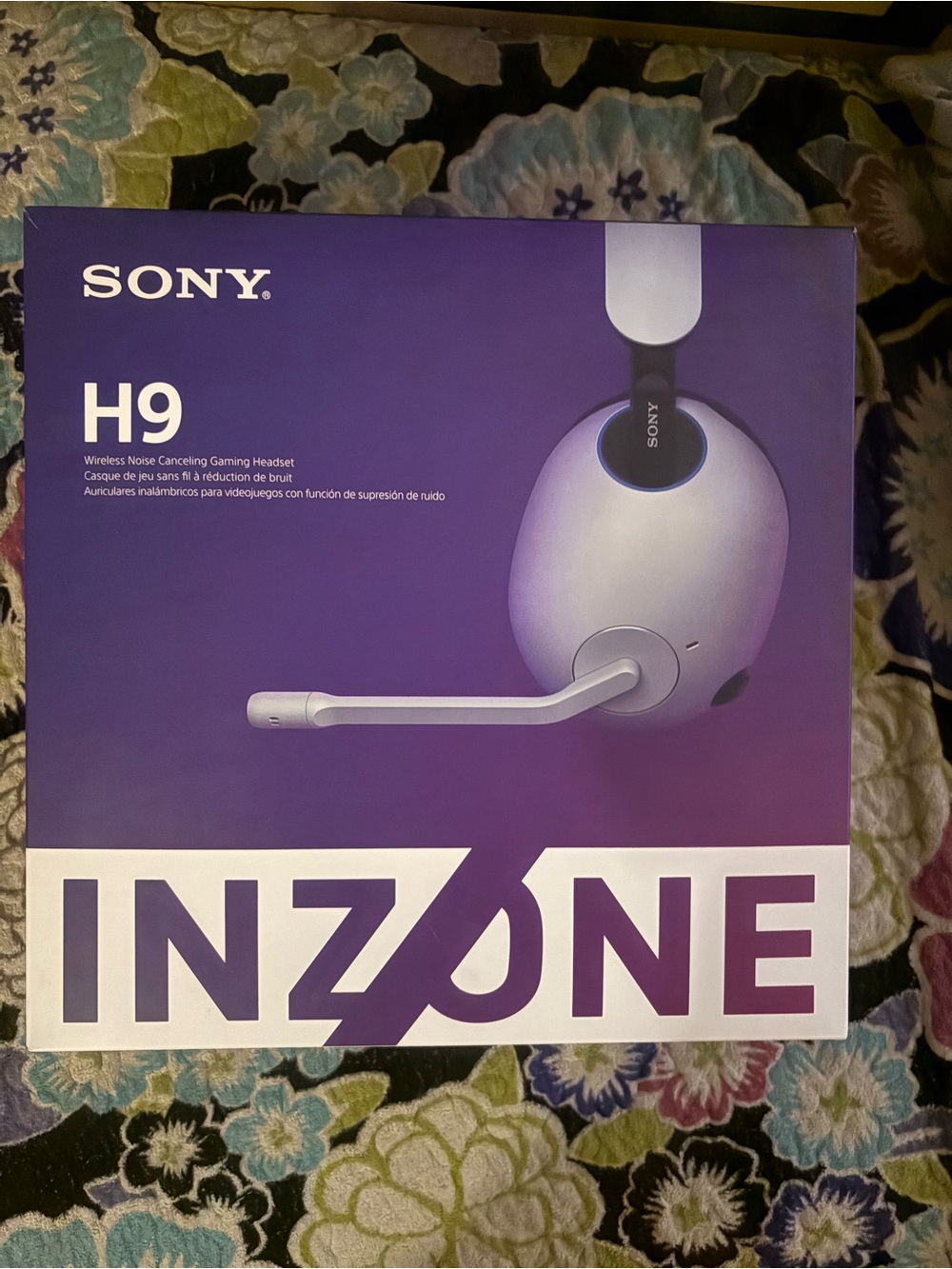 Sony INZONE H9 Wireless Gaming Headset — Purple and White